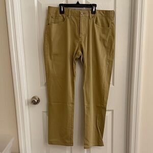 Peter Millar Striped Gray and Tan Pants